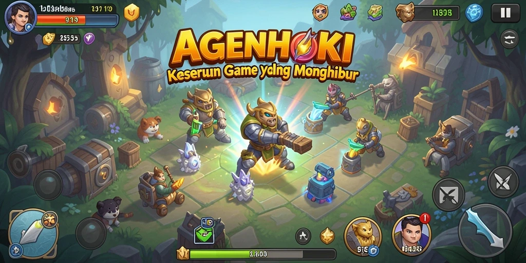 Screenshot gameplay AGENHOKI yang menunjukkan keseruan bermain Idle.