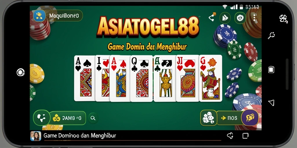 Screenshot menunjukkan pengalaman bermain domino di ASIATOGEL88.