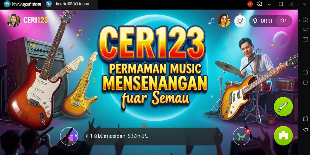 Tampilan gameplay menarik dari CERI123 dengan berbagai pilihan lagu.