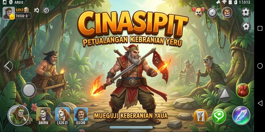 Tampilan gameplay menegangkan dari CINASIPIT yang menarik.