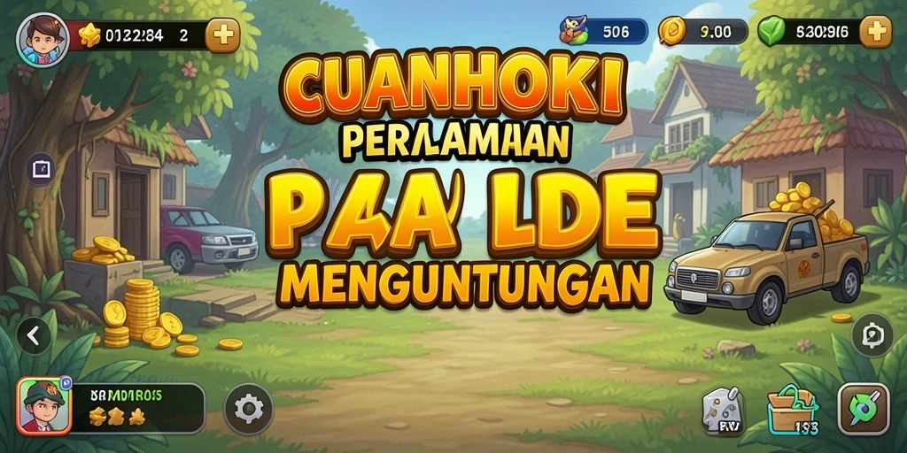 Tangkapan layar CUANHOKI menampilkan gameplay Idle menarik dengan berbagai fitur.