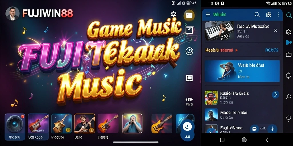 Screenshot gameplay FUJIWIN88 menampilkan pengalaman bermain musik yang seru.
