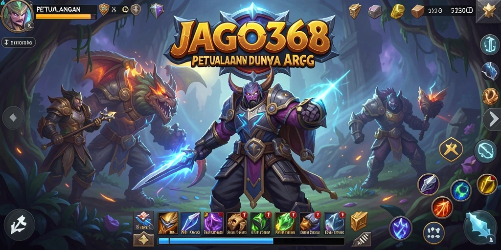 Menampilkan aksi seru dalam petualangan JAGO368 yang penuh tantangan.