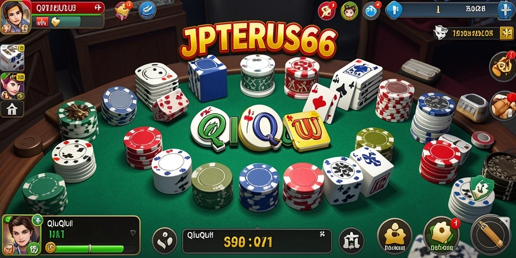 Tampilan gameplay seru JPTERUS66 di saat bermain QiuQiu.