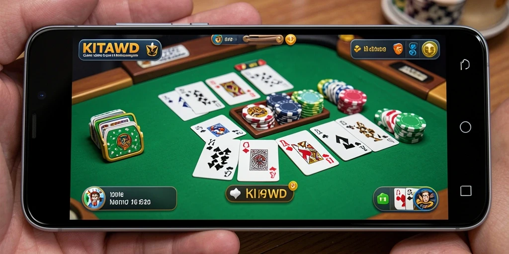 Tampilan gameplay KITAWD yang menarik dan seru dalam permainan Gaple.